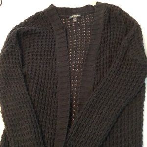 Comfy open knit express long cardigan
